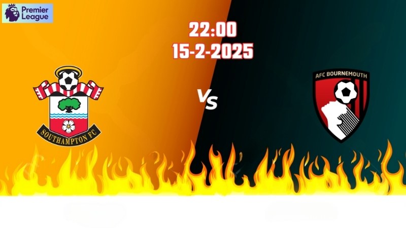 Trận đấu bóng đá Southampton vs Bournemouth 22h00 ngày 15/2: Đội khách chiếm ưu thế.